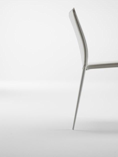 ONDARRETA Штабелируемое кожаное кресло с обивкой Moka sun-id-1454751 - Вид №3