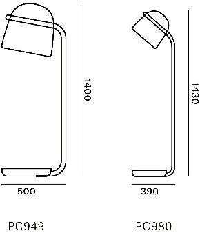 BROKIS Светодиодный торшер из дутого стекла с диммером Mona Pc949, pc980 - Вид №6