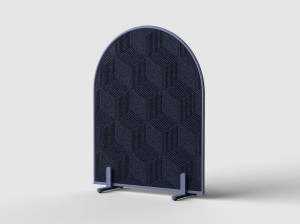 Пробковая мобильная офисная перегородка на колесах