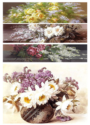 00781 Декупажная карта 21 x 29.7 см СК "Букет на окне" Чип-Арт 