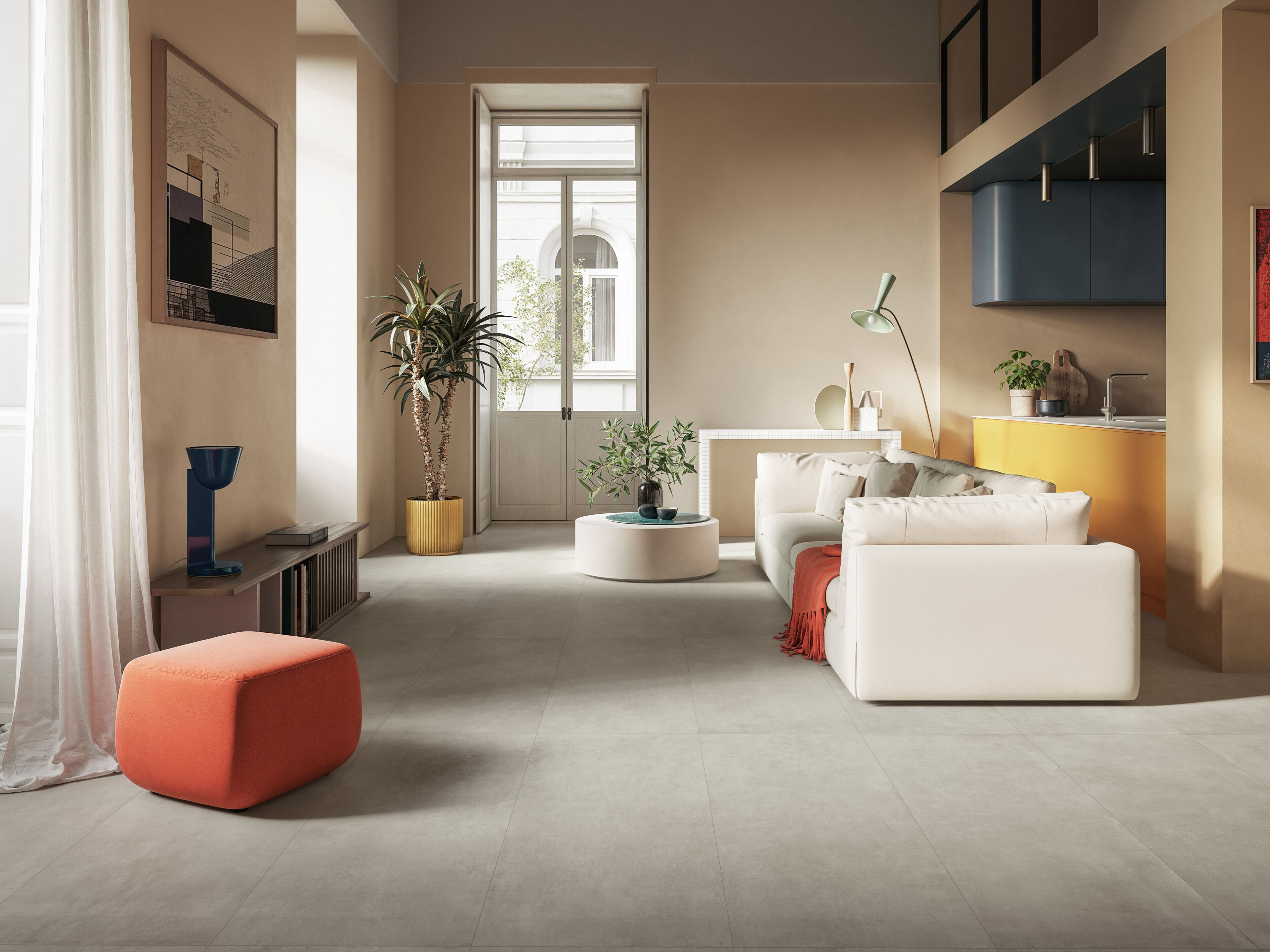 Пол / керамогранит с эффектом цемента Marca Corona логотипы ARCH-00001382