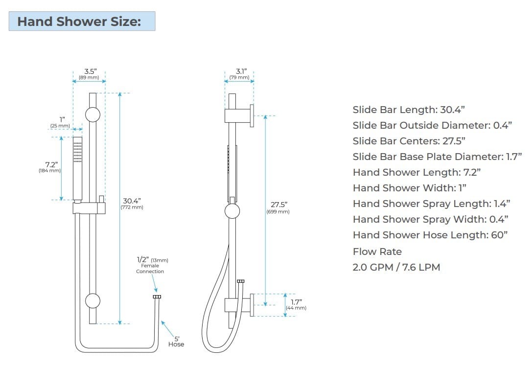 Набор для душа из латуни с отдельными розетками Fontana Showers FS17-BRONZE ARCH-00093015 - Вид №5