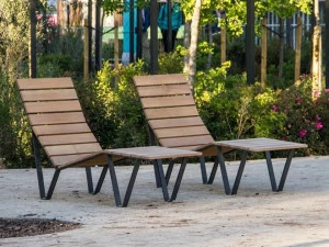 URBIDERMIS Деревянное кресло для отдыха Harpo