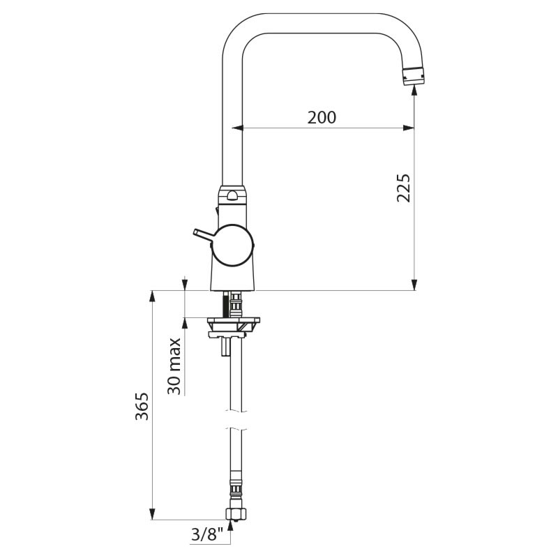 H9716 Термостатический смеситель для мойки SECURITHERM DELABIE  - Вид №1