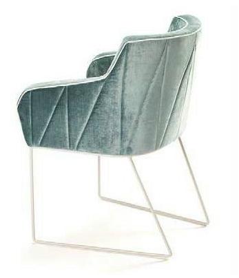 Mambo Unlimited Ideas Тканевый стул на санках с подлокотниками Croix sun-id-1418827 - Вид №1