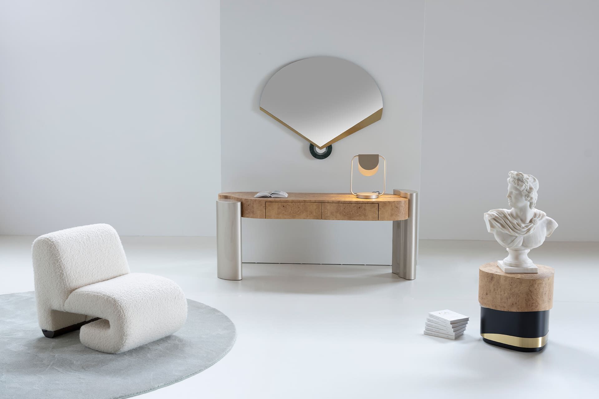 Высокий дубовый журнальный столик Greenapple Sistelo ARCH-00010190 - Вид №3