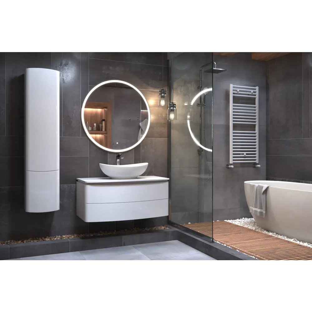 Пенал подвесной Vigo Cosmo 35x153.8x29.8 см цвет белый STLM-2009105 - Вид №4