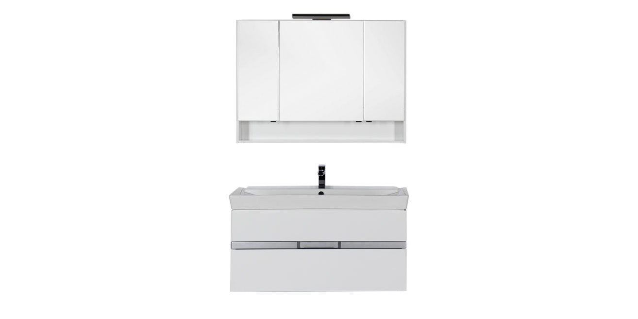 Комплект мебели Aquanet Виго 120 белый 00183669 - Вид №1