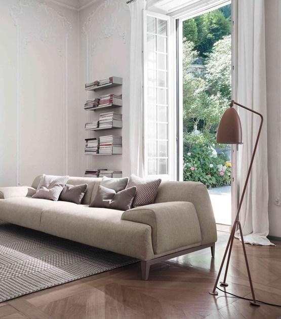 Bonaldo Съемный кожаный диван с полкой для журналов sun-id-1431931 - Вид №4