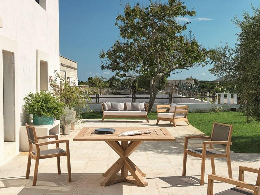 Ethimo Садовый стол из тикового дерева Cronos Cstq0100 - Вид №1