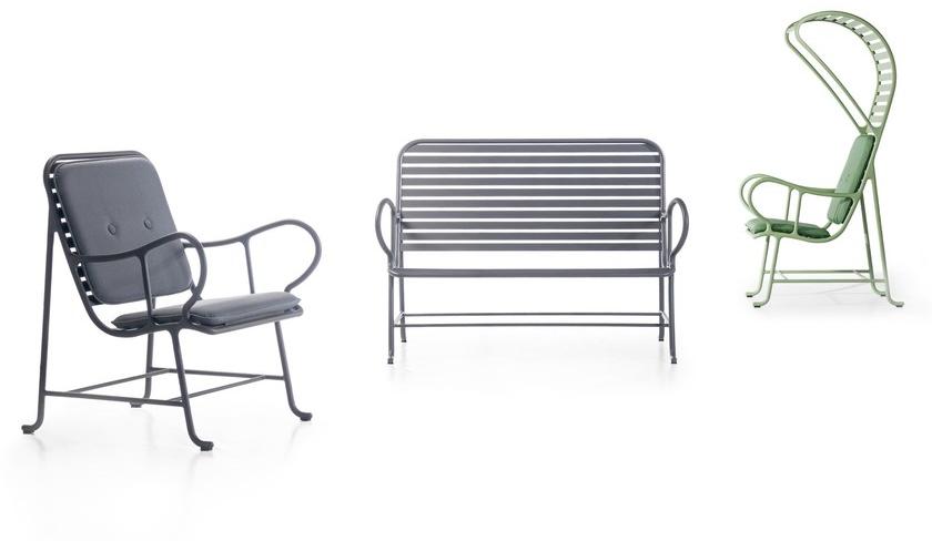 BD Barcelona Design Садовая скамейка с подлокотниками Gardenias sun-id-1373679 - Вид №1