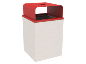 Бетонные стойки для мусора с крышкой