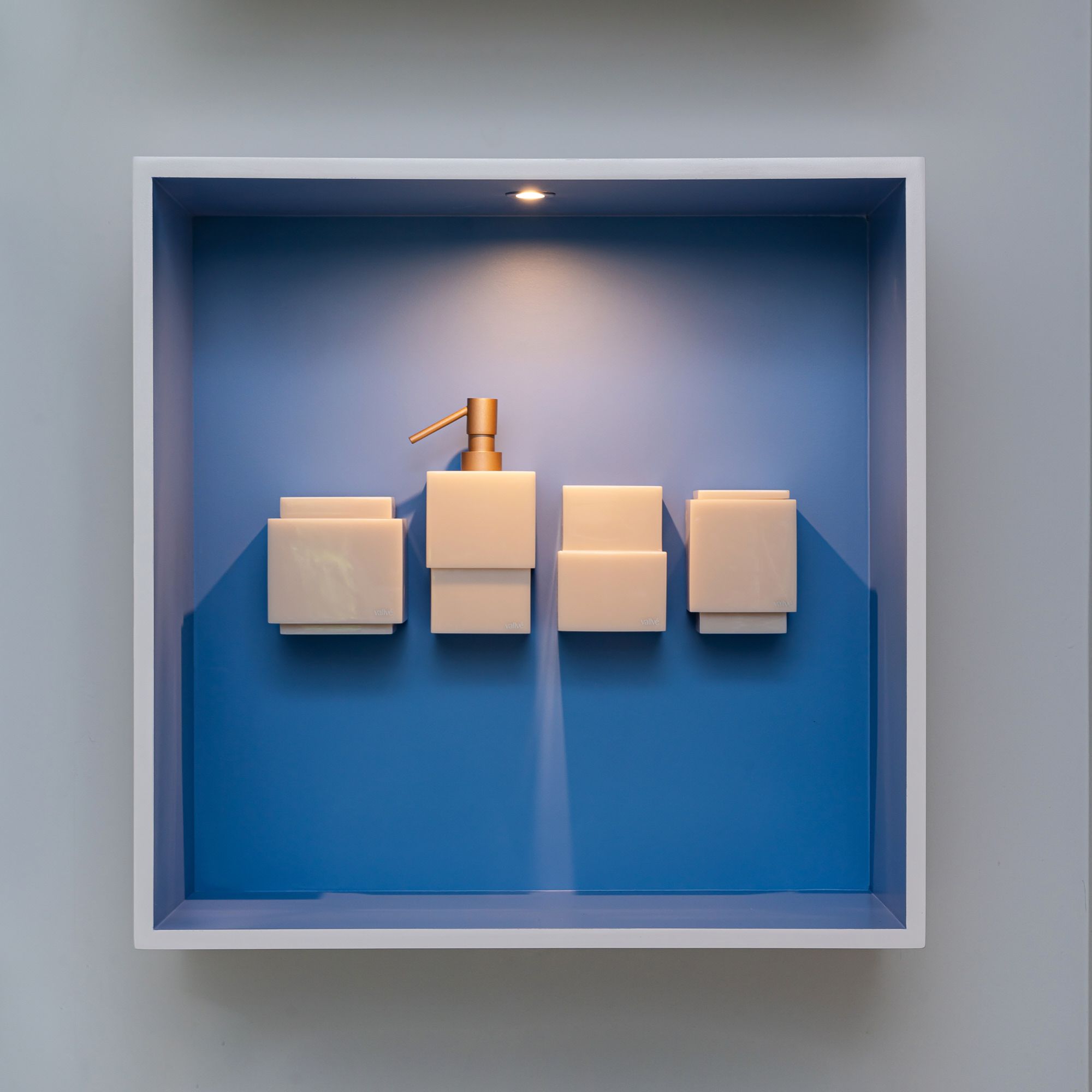 Держатель для хлопковых палочек из смолы с крышкой Vallvé METRO ARCH-00091522 - Вид №5