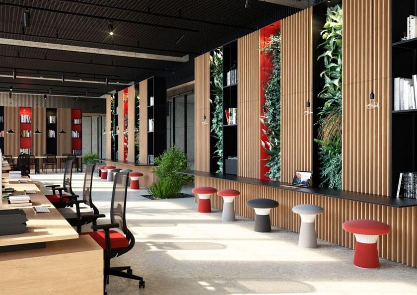 LD Seating Низкий табурет из ткани Funghi Funghi-n1 50/46 - Вид №7