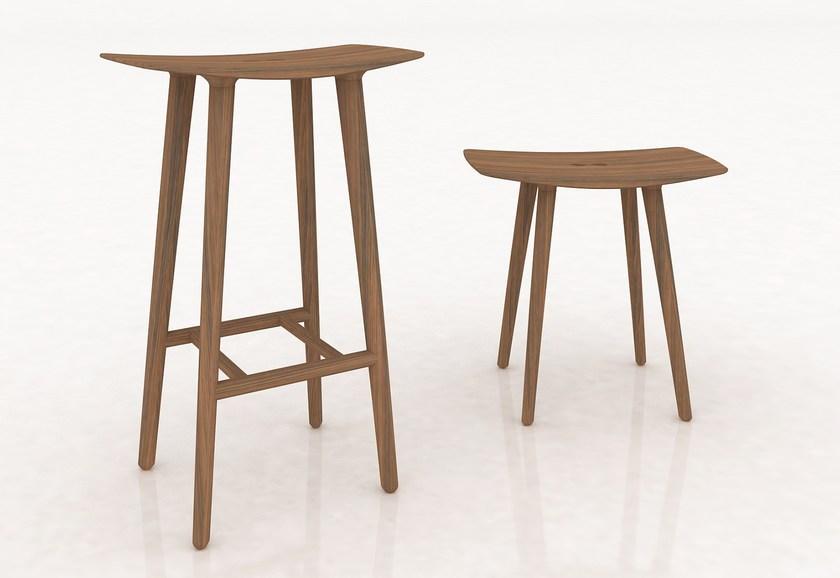 sixay furniture Барный стул из массива дерева с подставкой для ног Paul sun-id-1349811 - Вид №9