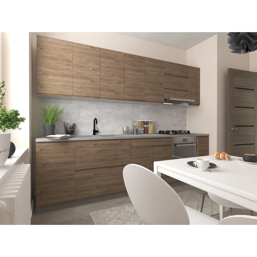 Фасад для кухни Токио Delinia ID в стиле темного дерева 39.7×102.1 см 86423441 STLM-1480947 - Вид №6