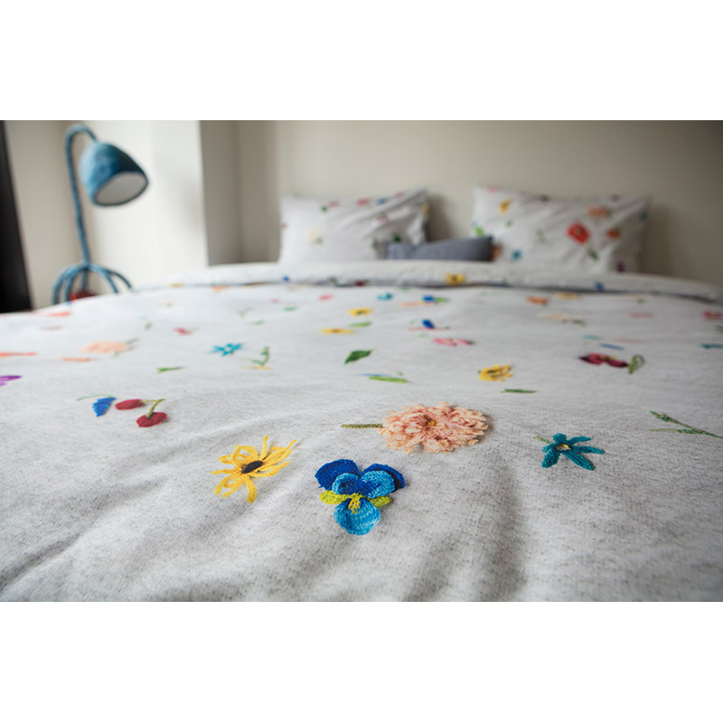 Комплект постельного белья  "Вязанные цветы" 200 х 220 см SNURK KNITTEDFLOWERS200X220CM - Вид №2