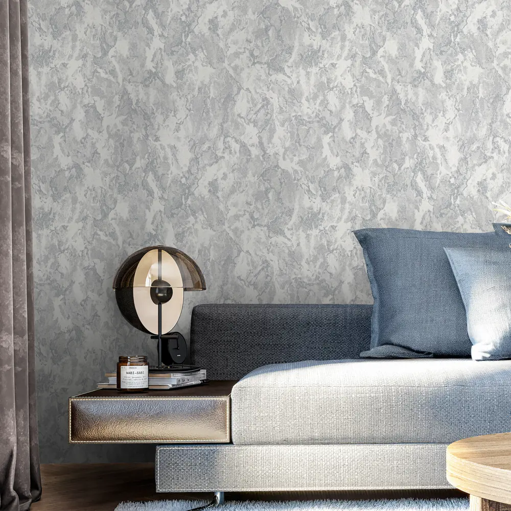 Palitra Home Pro-Master - Флизелиновые обои темно-серые с абстрактным узором 89394507 STLM-1564248 - Вид №4