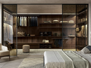 Модульная гардеробная со стойкой и спинками