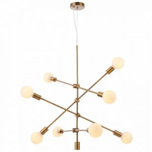 Светильник потолочный на 8 ламп латунь Octavia FR5043PL-08BS FREYA MODERN 00-3957106 Латунь