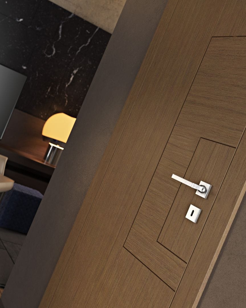 Распашная дверь из шпона Pail Serramenti INTARSIO NAPOLI ARCH-00009421 - Вид №1