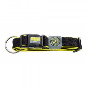 ПР0046554 Ошейник для собак Maui XL (48-75 cм)/3,5см сетчатый текстиль черный HUNTER