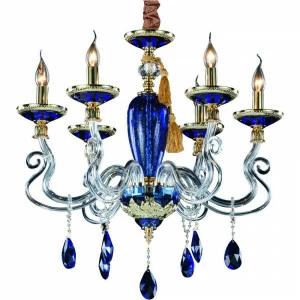 Подвесная люстра Divinare Simona 5125/11 LM-6 DIVINARE ДИЗАЙНЕРСКИЕ, SIMONA BLUE 074995 Синий