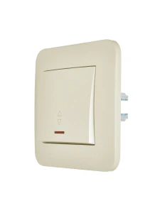 ASTI Выключатель проходной с подсветкой крем