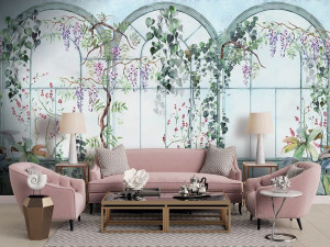 Обои с цветочными мотивами