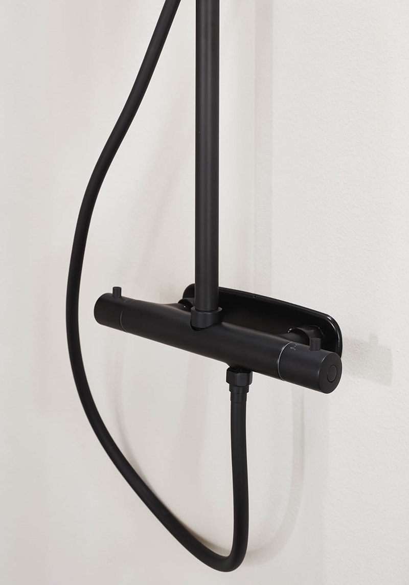 310105 Крыша Душ Studio Черная M 300Mm Душевая Головка Noro  Черный  - Вид №1