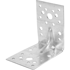 Уголок крепёжный усиленный оцинкованный 90x90x65x2 мм, 15 шт.