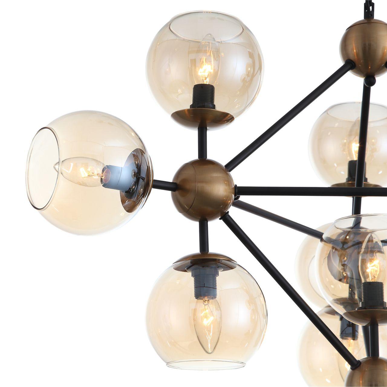 Подвесная люстра ST Luce Stampo SL549.423.10 ST LUCE ДИЗАЙНЕРСКИЕ, STAMPO 222828 Коричневый  - Вид №1