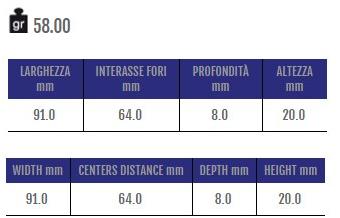 Cosma Ручка мебельная мостовая из замака  12522  - Вид №1
