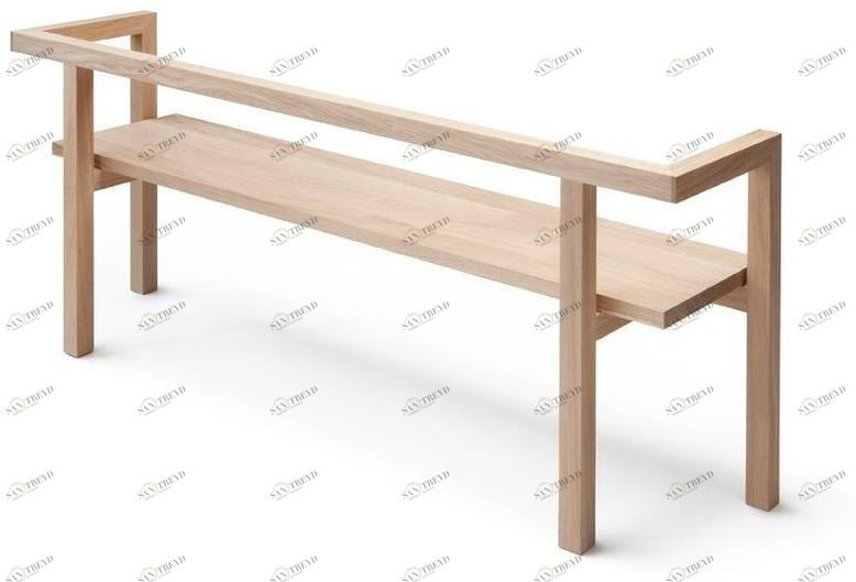 Nikari Скамья из дуба со спинкой sun-id-1372775