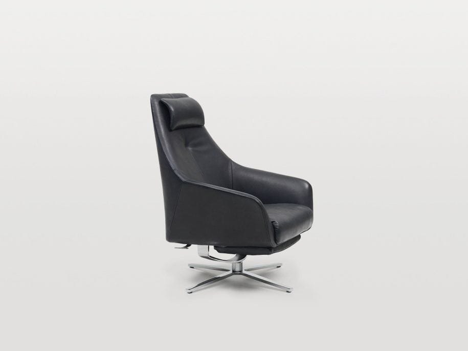 Кожаное вращающееся кресло с подставкой для ног de Sede DS-277 ARCH-00073705 - Вид №2