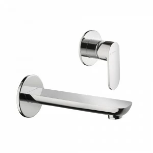 Группа раковины, состоящая из: настенного однорычажного смесителя со скрытыми частями, без сливного набора. EXTRO NEWFORM Италия