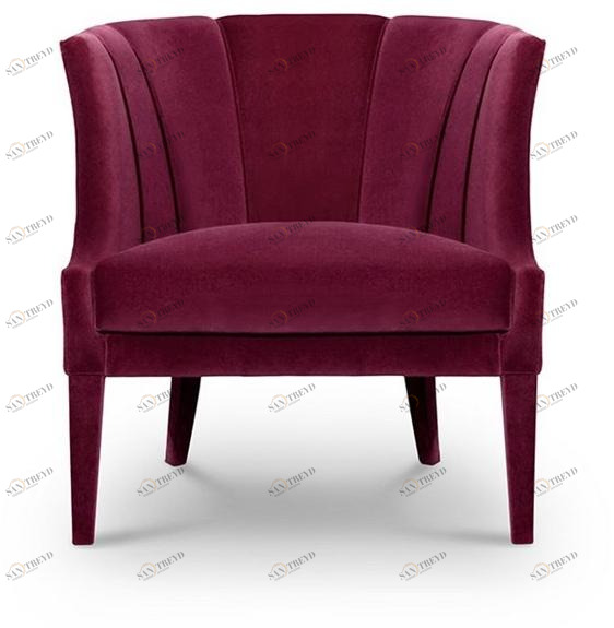 BRABBU Бархатное кресло с подлокотниками sun-id-1433750