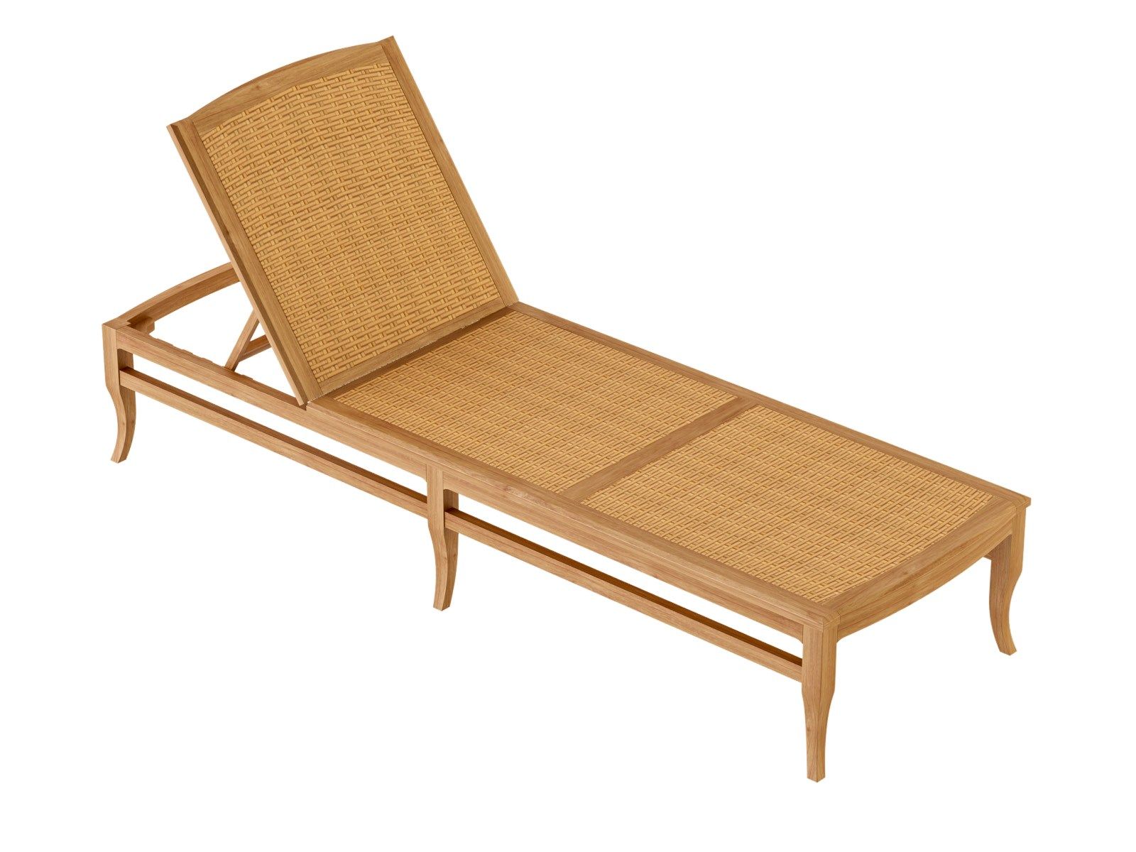 Садовая кровать Deco из тикового дерева с откидной спинкой ASTELLO Tournesol ARCH-00033944 - Вид №1