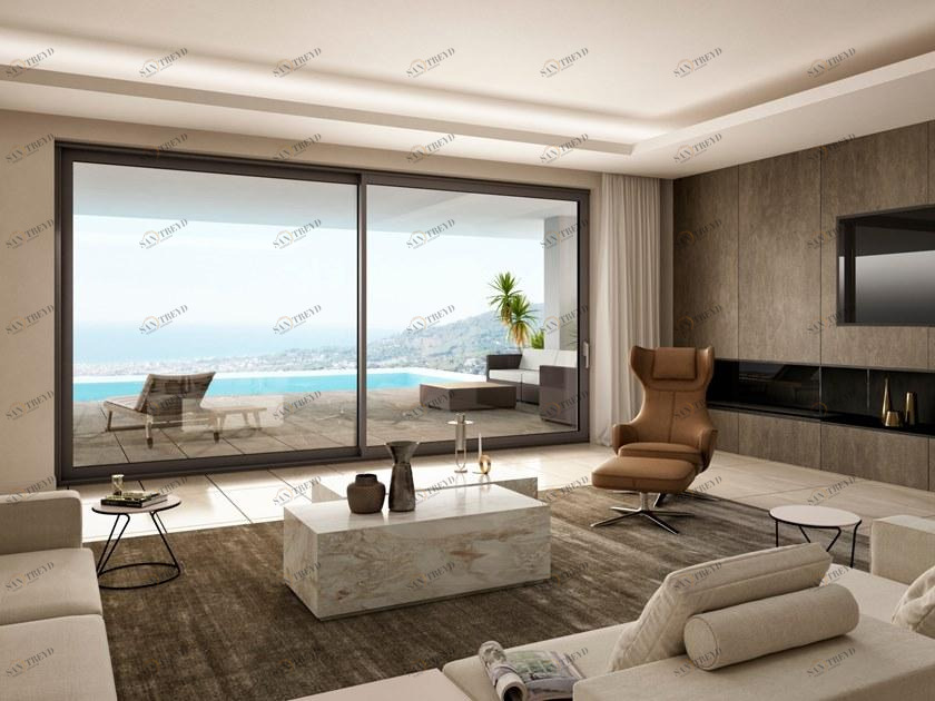 Oknoplast Подъемно-раздвижное алюминиевое окно sun-id-1407828