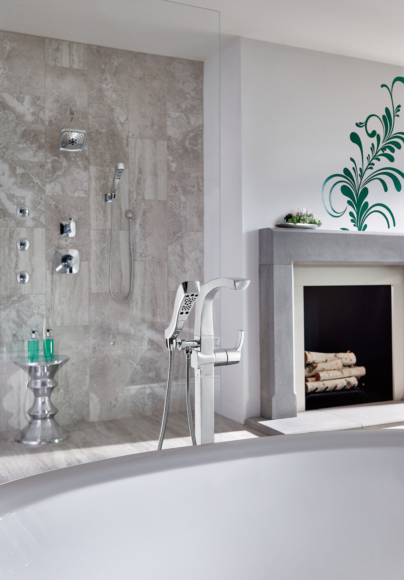 T17T252-PN Облицовка для душа H2Okinetic® серии TempAssure® 17T Delta Faucet Tesla Полированный никель - Вид №3