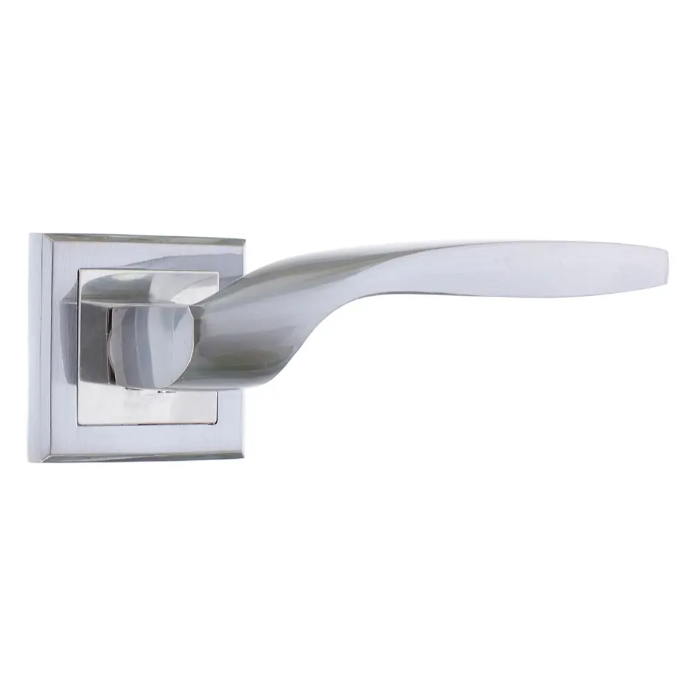 Ручка дверная на розетке Фабрика замков A 203 LPD, цвет матовый хром STLM-2047278