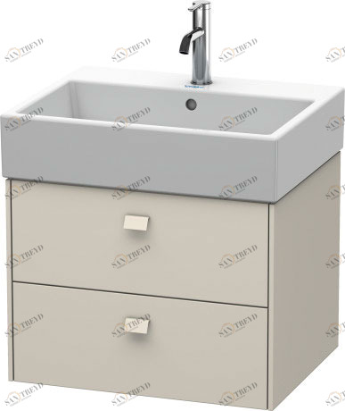 BR415309191 Brioso Тумбочка подвесная Серо-коричневый декор Duravit