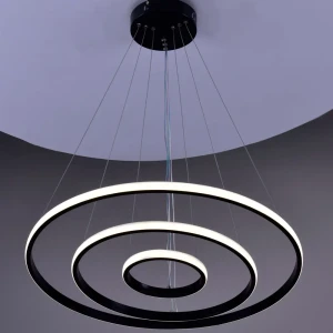 Светильник подвесной светодиодный «Пространство» 9 м² цвет черный