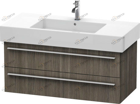 XL635305151 X-Large Тумбочка подвесная Сосна коричневая, декор Duravit