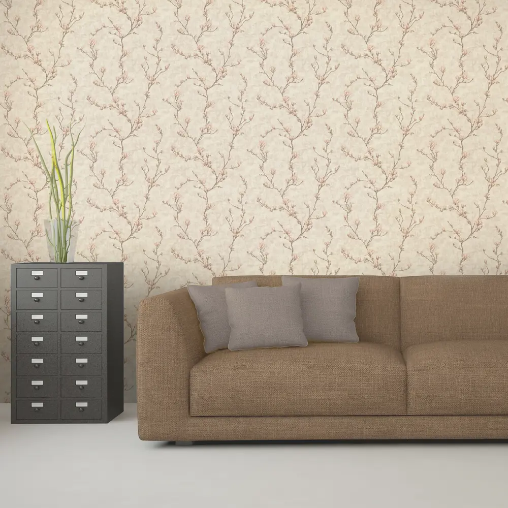 Обои флизелиновые Московская обойная фабрика Весна бежевые 4088-2 1.06 м STLM-2055518 - Вид №2