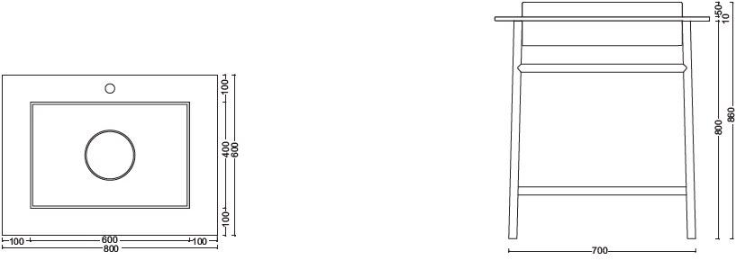 Напольная раковина стоящая овальная BLEU PROVENCE Lavabi sun-id-1487478 - Вид №3