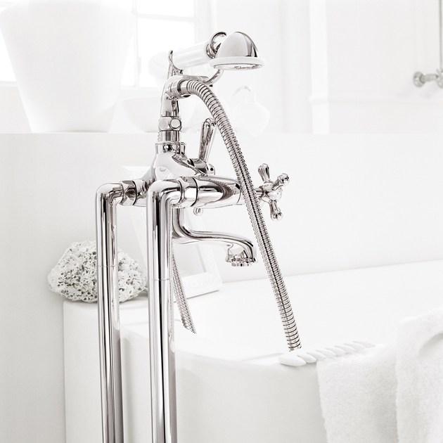 RUBINETTERIE STELLA Напольный смеситель для ванны на 2 отверстия Roma sun-id-1495431 - Вид №2