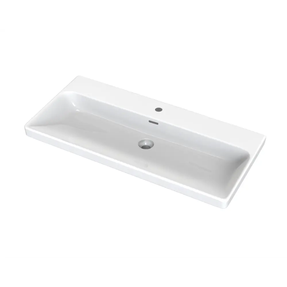 Konsensa Teano — встраиваемая керамическая раковина 106 см с сифоном 89399654 STLM-1568765