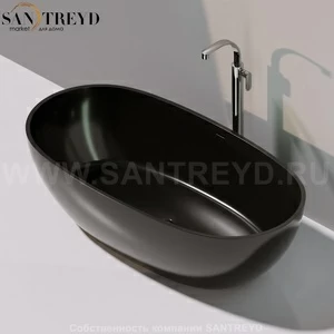 Flaminia APP Ванна свободностоящая 176 см черная AP176V.9017