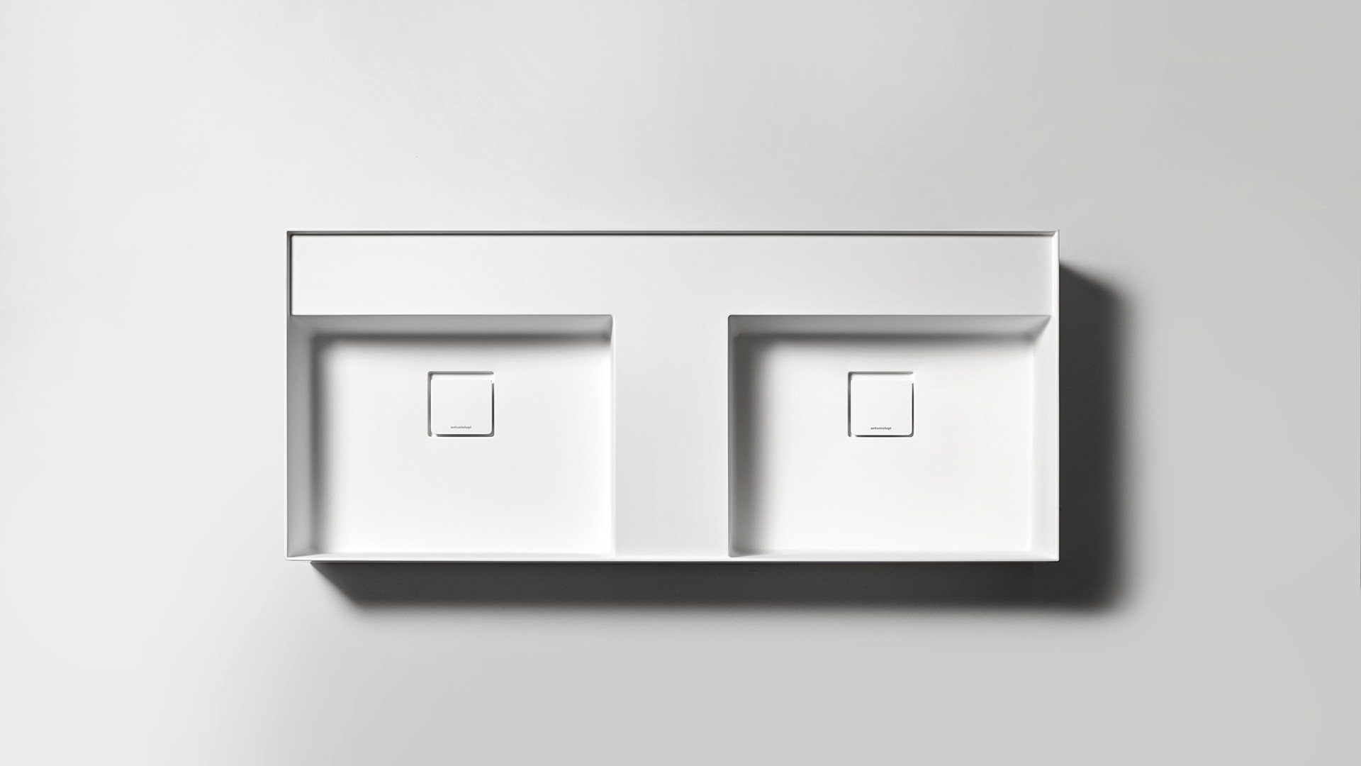 Graffiomood Подвесная раковина настенная прямоугольная Antoniolupi  белая  - Вид №9